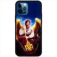 Чохол для iPhone 12 Pro MixCase патріотичні українка ангел з тризубо