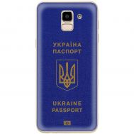 Чохол для Samsung Galaxy J6 2018 (J600) MixCase патріотичні Україна паспорт