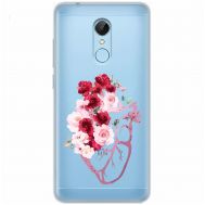 Чохол для Xiaomi Redmi 5 Mixcase квіти серце поросло квітами