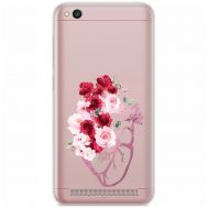 Чохол для Xiaomi Redmi 5A Mixcase квіти серце поросло квітами