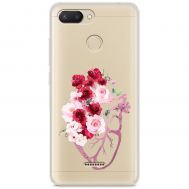 Чохол для Xiaomi Redmi 6 Mixcase квіти серце поросло квітами