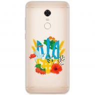 Чохол для Xiaomi Redmi 5 Plus MixCase патріотичні герб у квітах