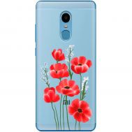 Чохол для Xiaomi Redmi Note 4x Mixcase квіти маки в польових травах