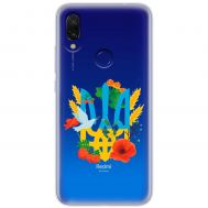 Чохол для Xiaomi Redmi 7 MixCase патріотичні герб у квітах