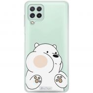 Чохол для Samsung Galaxy A22 (A225) / M32 (M325) MixCase мультики білий ведмедик