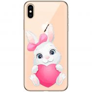 Чохол для iPhone XS Max MixCase день закоханих заєць із серцем