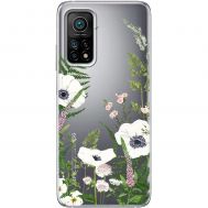 Чохол для Xiaomi Mi 10T / Mi 10T Pro Mixcase квіти білі квіти лісові трави