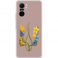Чохол для Xiaomi Poco F3 MixCase патріотичні квіти у формі герба