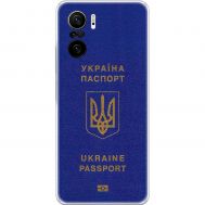 Чохол для Xiaomi Poco F3 MixCase патріотичні Україна паспорт