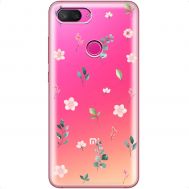 Чохол для Xiaomi Mi 8 Lite Mixcase квіти візерунок квіти гілки евкаліпт