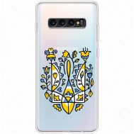Чохол для Samsung Galaxy S10+ (G975) MixCase патріотичні герб із квітів