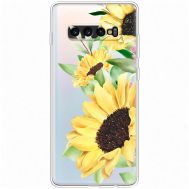 Чохол для Samsung Galaxy S10+ (G975) Mixcase квіти великі соняшники
