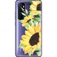 Чохол для Xiaomi Mi Note 10 Lite Mixcase квіти великі соняшники