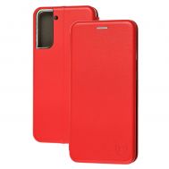 Чохол книжка Premium для Samsung Galaxy S21 Ultra (G998) червоний