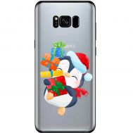 Чохол для Samsung Galaxy S8 (G950) MixCase Новий рік пінгвін з подарунками