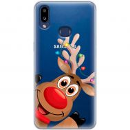 Чохол для Samsung Galaxy A10s (A107) MixCase Новий рік олень у гірлянді