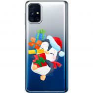 Чохол для Samsung Galaxy M31s (M317) MixCase Новий рік пінгвін з подарунками