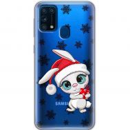 Чохол для Samsung Galaxy M31 (M315) MixCase Новий рік кролик у сніжинках