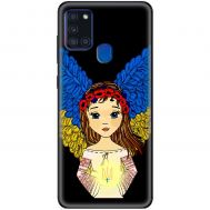 Чохол для Samsung Galaxy A21S (A217) MixCase патріотичні українка ангел