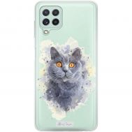 Чохол для Samsung Galaxy A22 (A225) / M32 (M325) MixCase тварини кіт з великими очей