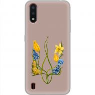 Чохол для Samsung Galaxy A01 (A015) MixCase патріотичні квіти у формі герба