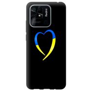 Чохол для Xiaomi Redmi 10C MixCase патріотичні жовто-блакитне серце