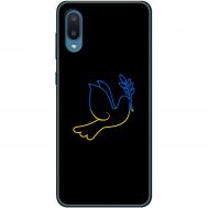 Чохол для Samsung Galaxy A02 (A022) MixCase патріотичні синє-жовтий голуб