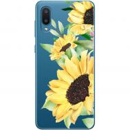 Чохол для Samsung Galaxy A02 (A022) Mixcase квіти великі соняшники