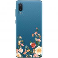 Чохол для Samsung Galaxy A02 (A022) Mixcase квіти квіточки