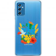 Чохол для Samsung Galaxy M52 (M526) MixCase патріотичні герб у квітах