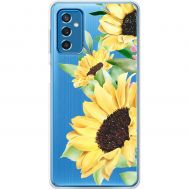 Чохол для Samsung Galaxy M52 (M526) Mixcase квіти великі соняшники