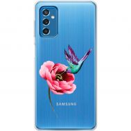 Чохол для Samsung Galaxy M52 (M526) Mixcase квіти колібрі в півоні
