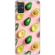 Чохол для Samsung Galaxy A51 (A515) Mixcase авокадо на рожевому