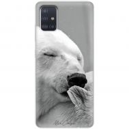 Чохол для Samsung Galaxy A51 (A515) Mixcase білий ведмідь