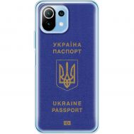 Чохол для Xiaomi Mi 11 Lite MixCase патріотичні Україна паспорт