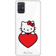 Чохол для Samsung Galaxy A51 (A515) Mixcase кішечка з серцем