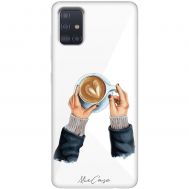 Чохол для Samsung Galaxy A51 (A515) Mixcase кава з серцем