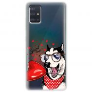 Чохол для Samsung A51 (A515) MixCase день закоханих закоханий собака