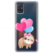 Чохол для Samsung A51 (A515) MixCase день закоханих лінивець з шаприками
