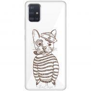 Чохол для Samsung Galaxy A51 (A515) Mixcase кіт моряк