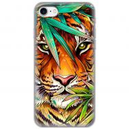 Чохол для iPhone 7 / 8 / SE MixCase звірі тигр у листі