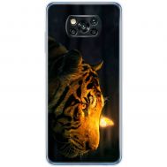 Чохол для Xiaomi Poco X3 / X3 Pro MixCase звірі тигр з метеликом