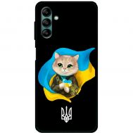 Чохол для Samsung Galaxy A04S (A047) MixCase патріотичні котик зелені очі