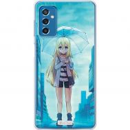 Чохол з аніме для Samsung Galaxy M52 (M526) MixCase дівчинка під дощем