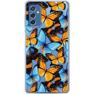 Чохол прозорий Samsung Galaxy M52 (M526) BoxFace Butterfly Morpho