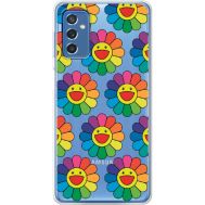 Чохол прозорий Samsung Galaxy M52 (M526) MixCase Hippie Flowers