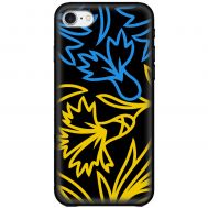 Чохол для iPhone 7 / 8 MixCase патріотичні синє-жовта лілія
