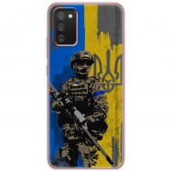 Чохол для Samsung Galaxy A02S (A025) MixCase патріотичні український воин