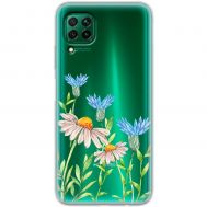 Чохол для Huawei P40 Lite Mixcase квіти волошки та ромашки
