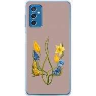 Чохол для Samsung Galaxy M52 (M526) MixCase патріотичні квіти у формі герба